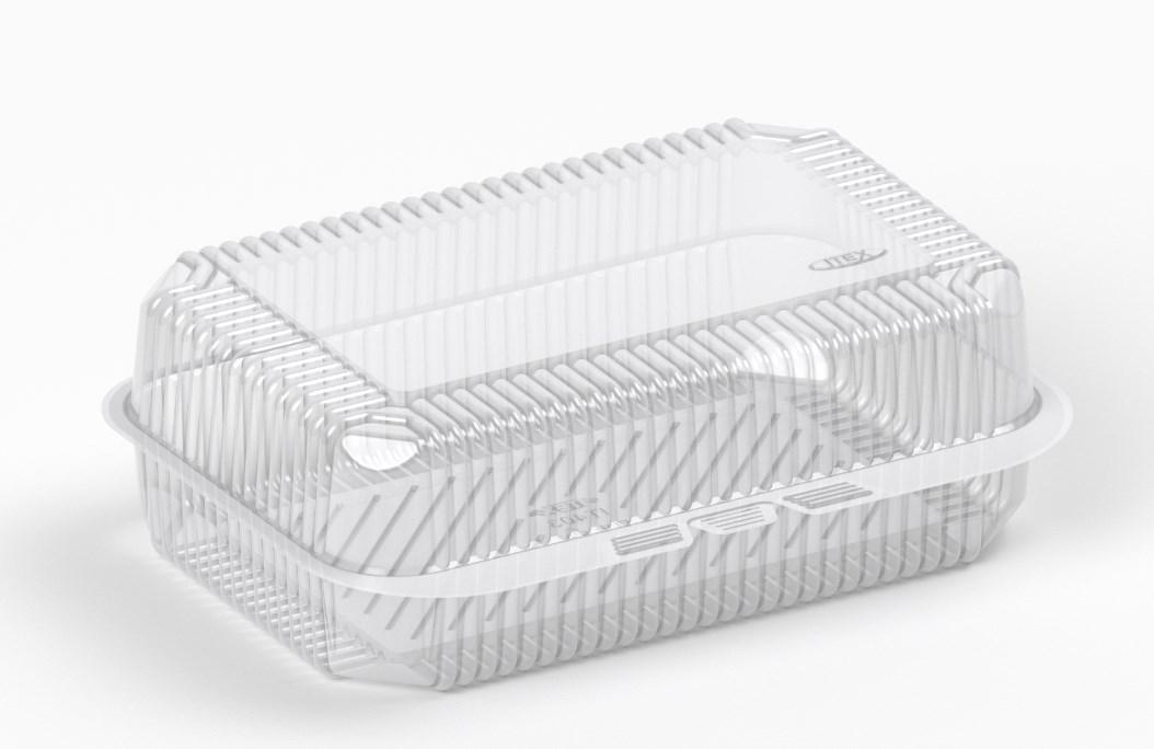 Контейнер для зберігання Itex PET одноразовий 1,3 л 20х14,5 см h7,5 см пластик (IT-403 ПЕТ/500шт), фото 1