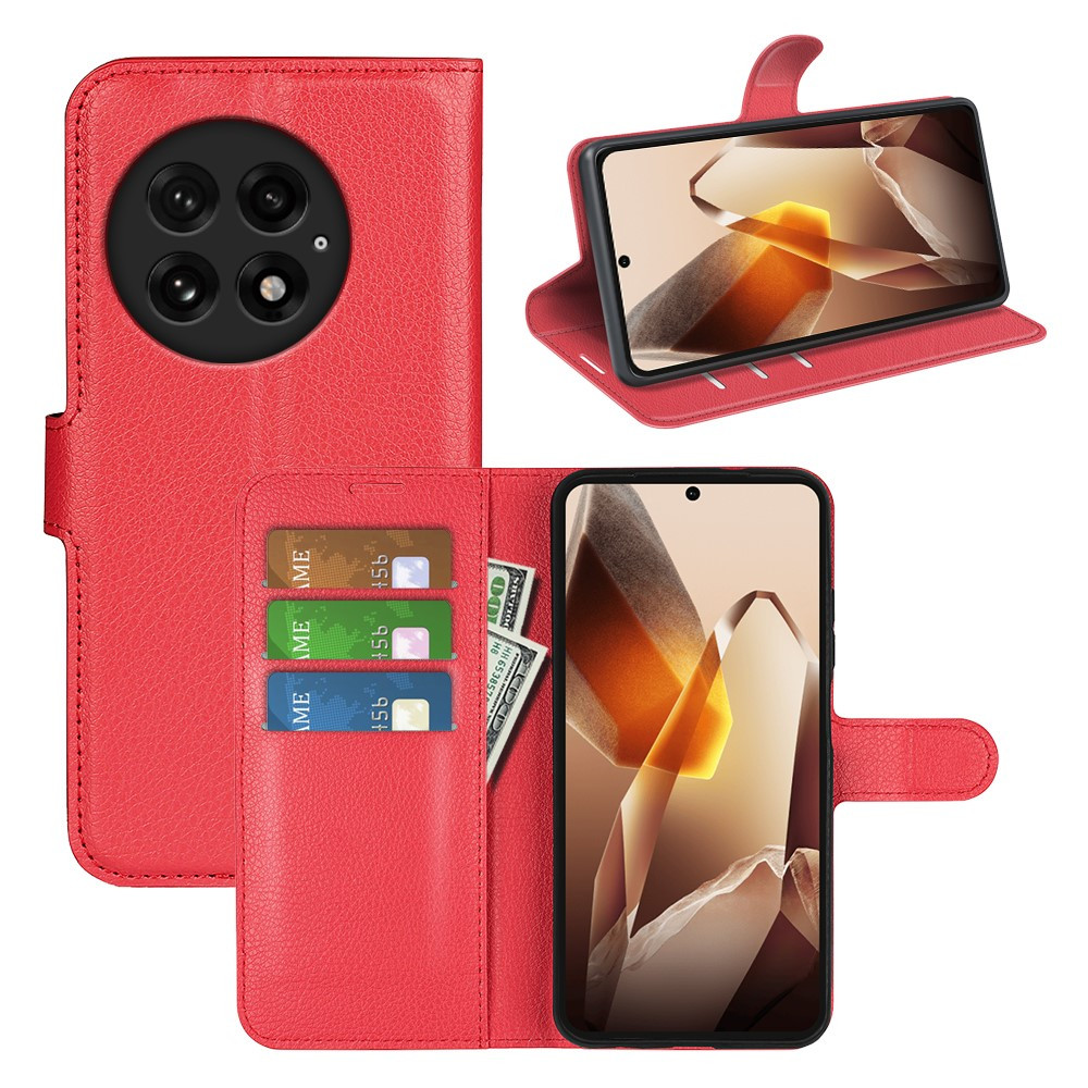 Чохол-книжка Litchie Wallet для OnePlus 13 Red, фото 1