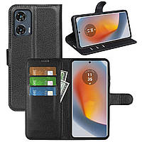 Чохол-книжка Litchie Wallet для Motorola Edge 50 Fusion Black