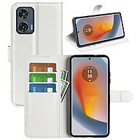 Чохол-книжка Litchie Wallet для Motorola Edge 50 Fusion White