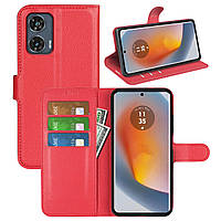 Чохол-книжка Litchie Wallet для Motorola Edge 50 Fusion Red