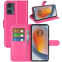 Чохол-книжка Litchie Wallet для Motorola Edge 50 Fusion Rose