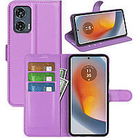 Чохол-книжка Litchie Wallet для Motorola Edge 50 Fusion Violet