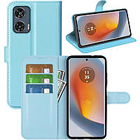 Чохол-книжка Litchie Wallet для Motorola Edge 50 Fusion Light Blue