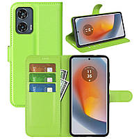 Чохол-книжка Litchie Wallet для Motorola Edge 50 Fusion Light Green