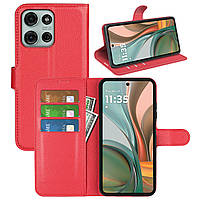 Чохол-книжка Litchie Wallet для Motorola G75 Red