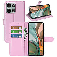Чохол-книжка Litchie Wallet для Motorola G75 Light Pink