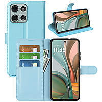 Чохол-книжка Litchie Wallet для Motorola G75 Light Blue