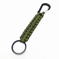 Брелок-тримач з паракордом, карабіном і кільцем (PRC)