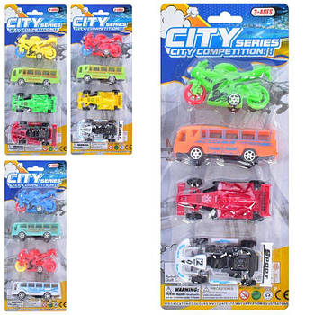 Ігровий набір машинок 4шт L778-9A-11A G-Rich