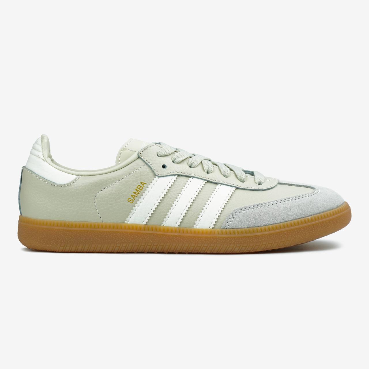 Жіночі Кросівки Adidas Samba Beige White Gum / Адідас Самба