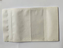 Дой-пак 100х170 крафт білий + вікно потоншені (50г) zip-замок дно