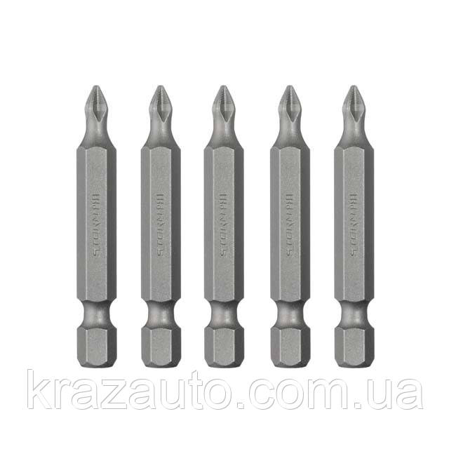 Комплект викруткових насадок PH1 1/4"*50 мм, ACR, S2, пак. 5шт., STORM INTERTOOL VT-0201, фото 1