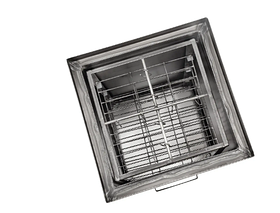 Коптильня вертикальна зі звичайного металу, 1,5 мм, фото 3