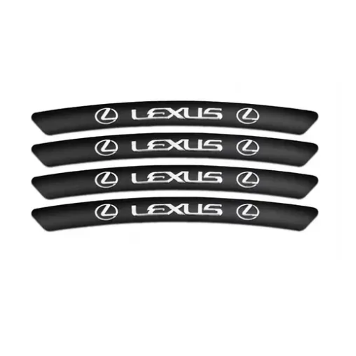 Металеві наклейки на диск авто з логотипом Lexus, чорні, фото 1