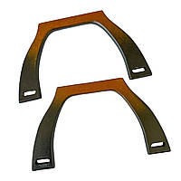 Комплект ручок для сумки дерев'яних Трапеція 20 см Омбре