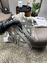 Жіночі кросівки Asics Gel Kahana 8 S Beige Grey Асікс Гель Кахана 8 бежеві з сірим шкіра текстиль демісезонні, фото 4