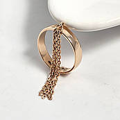 Каблучка золота гладенька з тонкими ланцюжками незамкнута 17