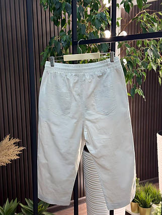 Стильні бриджі жіночі, тканина "Льон" 52, 54, 56, 58, 60, 62 розмір 52, фото 3