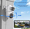 IP Camera PTZ-A30 2 незалежних об'єктива 4MPx+4MPx (iCSee APP), фото 3