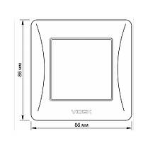 Вимикач одноклавішний кремовий VIDEX BINERA VF-BNSW1-CR, фото 4