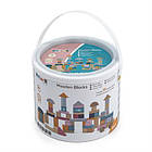 Дерев'яні кубики PolarB Пастельні блоки 2,5 см 60 ел., фото 4