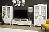 Класична біла модульна гірка стінка класика під телевізор у вітальню, зал 3,5 метра Мілан Мебель Сервіс, фото 2