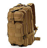 Тактичний вмісткий міцний рюкзак Brandit «Pantera» 25л. Койот, фото 2