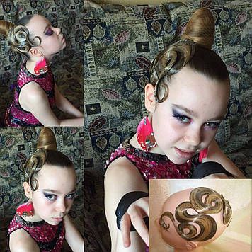 Накладка - локон для бальных танцев