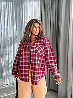 Сорочка з турецького фланеля 100% бавовна великого розміру