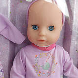 Пупс функціональний 13 функцій, ходить в туалет, їсть, 2 вбрання, коляска, аксесуари, в коробці (WZJ 055 B), фото 5