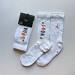 Білі шкарпетки Джордан Jordan Legacy Crew спортивні професійні