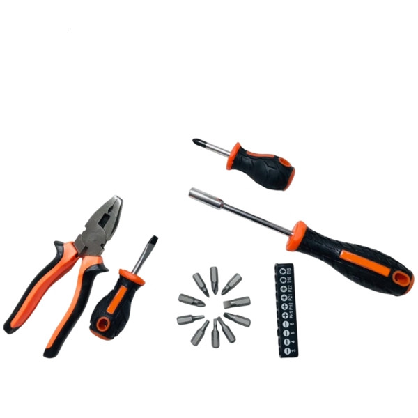 Набір викруток + плоскогубці 14в1 Screwdriver + vise and other sets 447 AND, фото 1