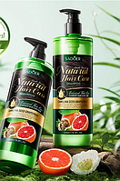 Шампунь для волосся проти лупи з насінням камелії й екстрактом грейпфрута контроль жирності Sadoer, 520 мл