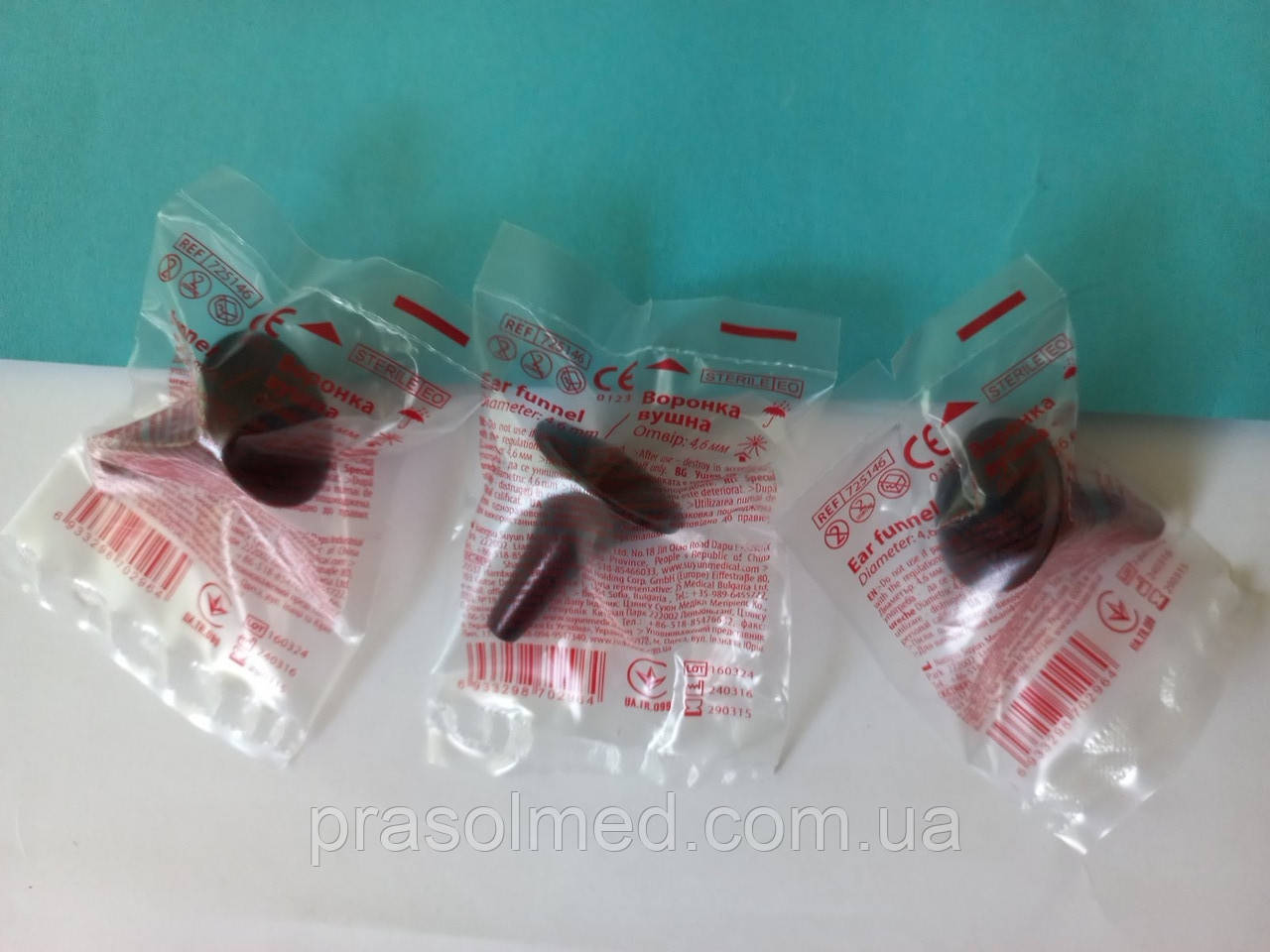 Воронка вушна р. L (отвір 4,6 мм) "JS", фото 1