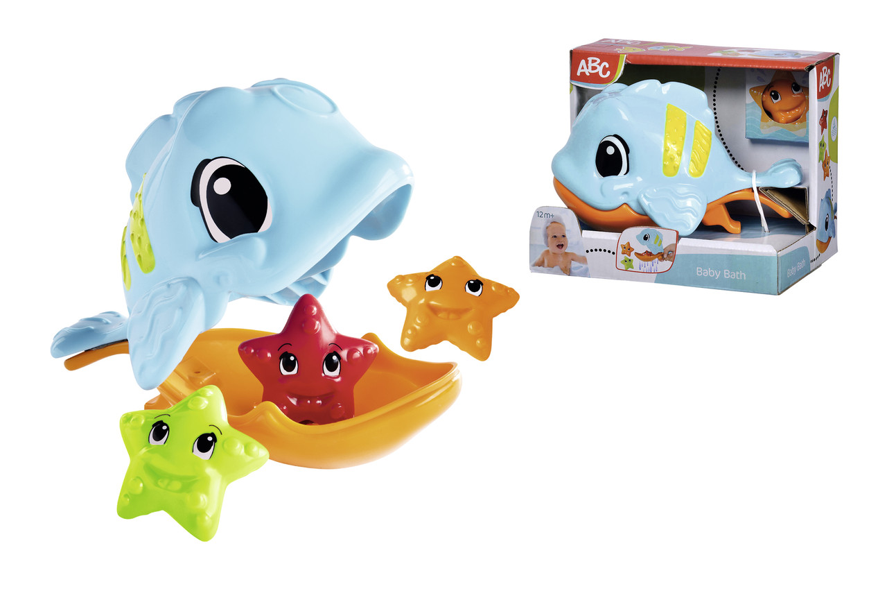Іграшка для ванни "Голодна рибка" з морськими зiрками, 15 см (4010070), фото 1