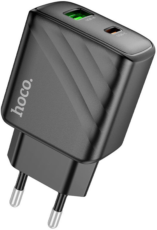 МЗП блочок Hoco CS23A 30W/QC3.0 USB-A/USB-C black