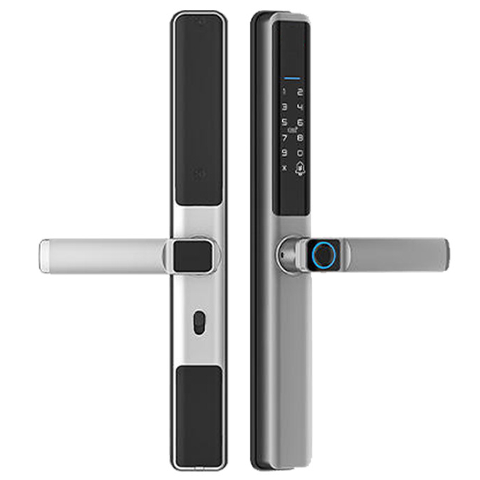 Електронний дверний замок NaviCat F5 з підтримкою застосунку TUYA SILVER, фото 1