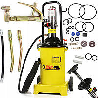Мастильний пневматичний апарат для густого мастила Mar-Pol 12 л 6-8 Бар автоматичний зі шлангом 5 м (M78059)