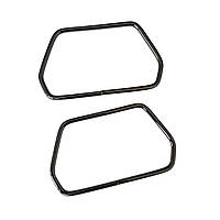 Комплект ручок для сумок металеві Трапеція Темний нікель 11,4 см