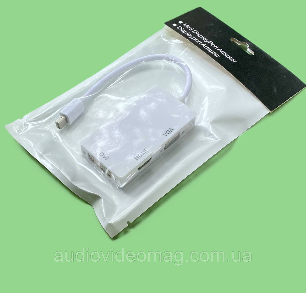 Перехідник-адаптер Mini DisplayPort на HDMI+DVI+VGA, фото 1
