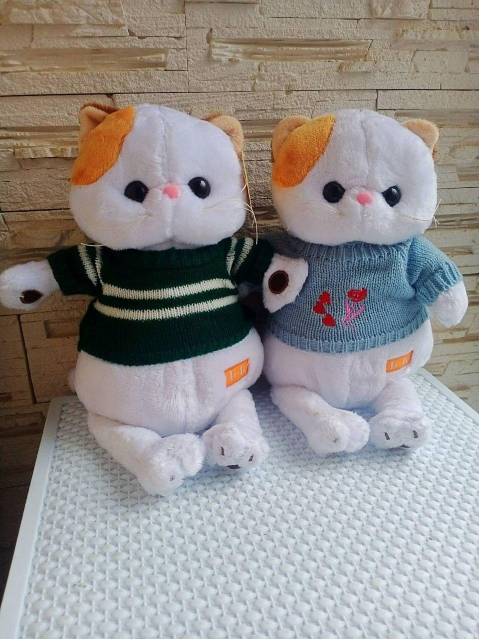 М'яка іграшка кішечка Лили у светрі, фото 1
