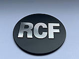 Значок, наклейка, логотип 40mm (metall) на сітку колонки RCF, фото 2