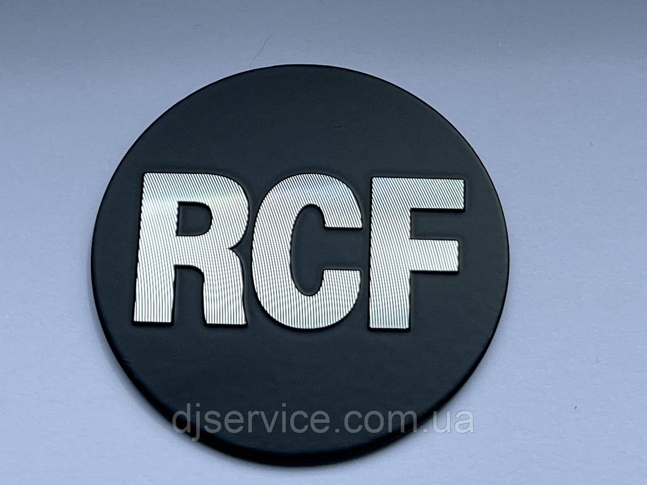 Значок, наклейка, логотип 40mm (metall) на сітку колонки RCF, фото 1