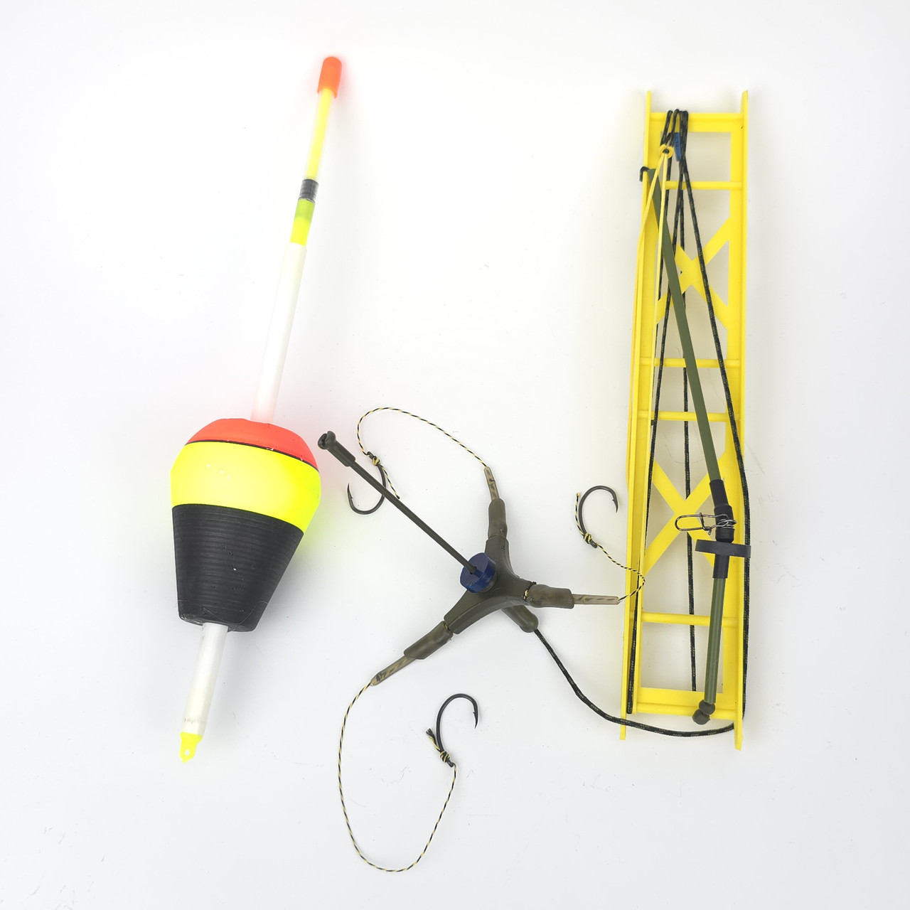 Готове оснащення на товстолоба для ловлі в товщі води Silver Carp Mersedes 3 гачки, фото 1