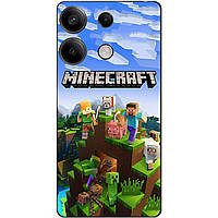 Силіконовий чохол бампер для Infinix Note 30 (X6833B) з малюнком Minecraft Майнкрафт