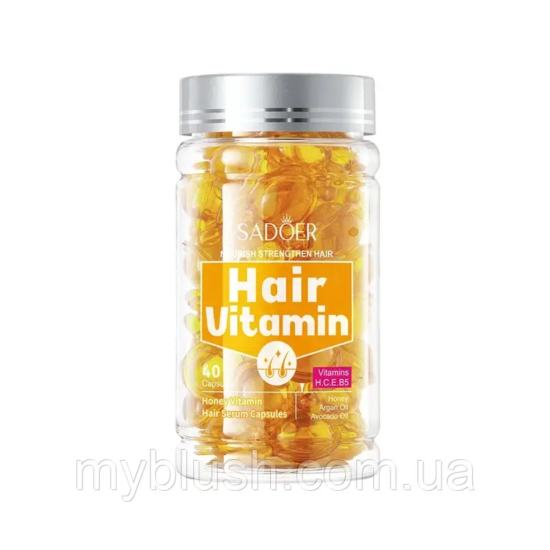 Капсули для волосся Sadoer Honey Hair Oil (екстракт меду) 40 капсул, фото 1