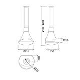 Камін підвісний Traforart Doria Frontal, фото 3