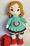 Сувенірна лялька амігурумі Дівчинка гномик, фото 3