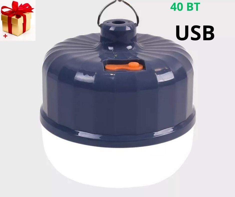 Лампа кемпінгова BL 2040 з акумулятором usb ball buble, фото 1